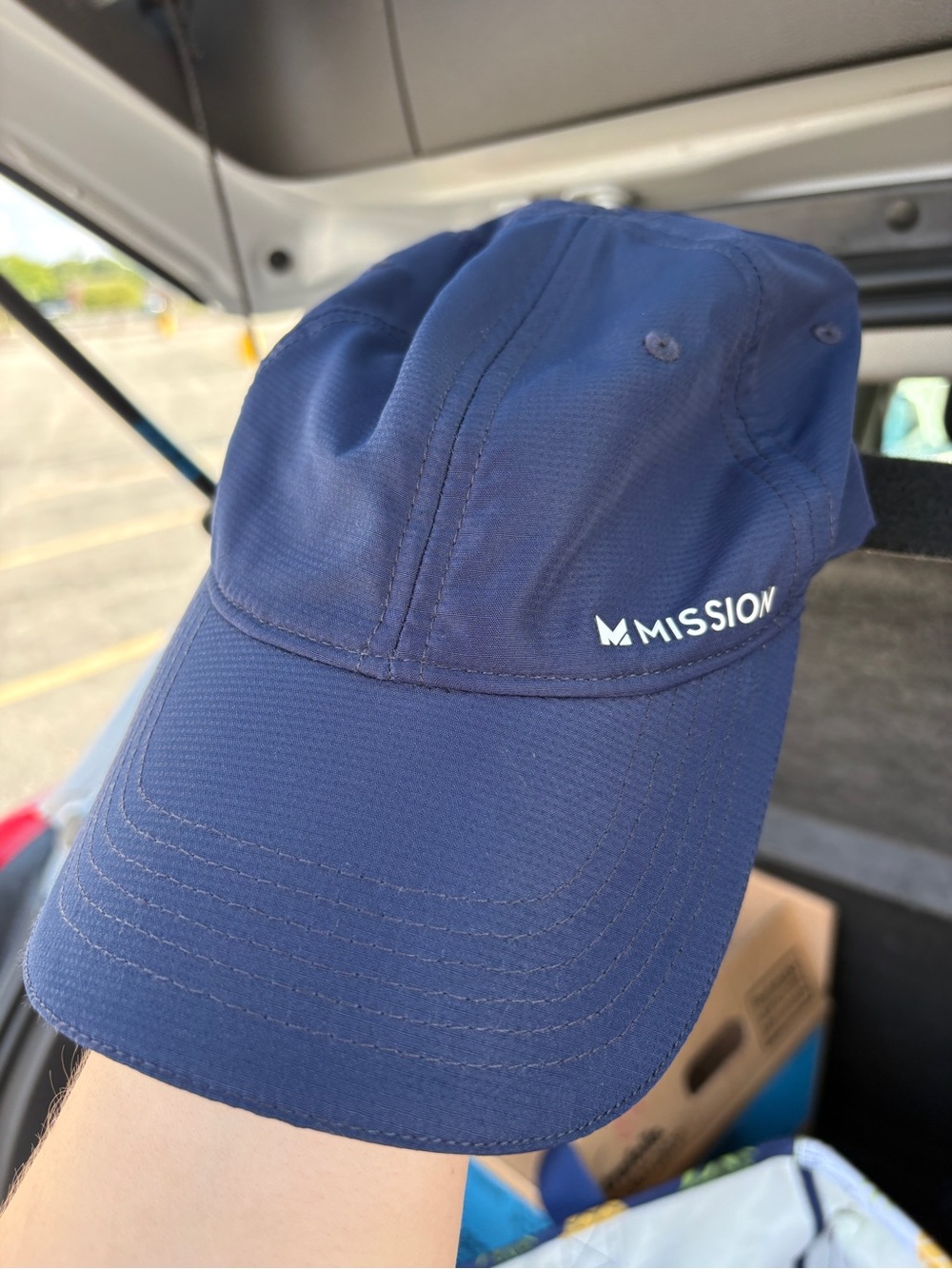 Mission Navy Performance Cooling Running Cap